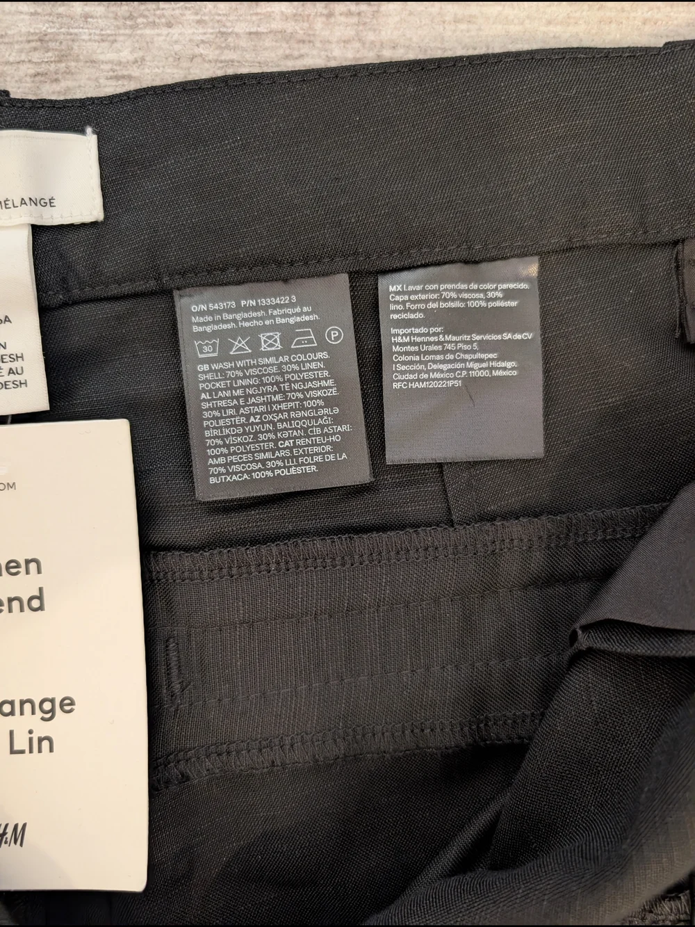 H&M linen blend